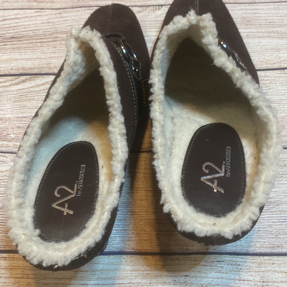 A2 by Aerosoles Brown Suede Leather Snapjack Mule Size 9 - Picture 8 of 11